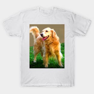 Golden Retriever Happy Dog T-Shirt